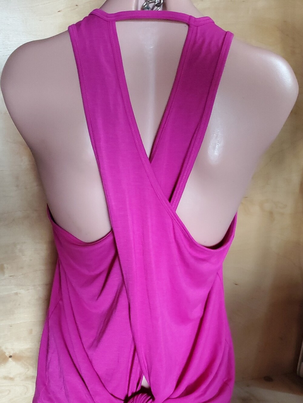 Athleta Crossback Twist Tank Top - Fuchsia Pink